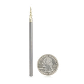 #option_46571 Flat Bottom 6.2 Deg Angle x 1/32 Dia x 0.445 x 1/8 Shank x 3 Inch Long x 3 Flute