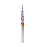#option_46588-K CNC SC 2.5 Deg Tapered Angle Ball Nose x 1/8 D x 1/16 R x 1-1/2 CH x 1/4 SHK x 3 Inch Long