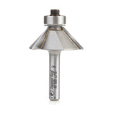 #option_47306 - Chamfer 45 Deg x 1-19/64 Dia x 7/16 x 1/4 Inch Shank w Ball Bearing 3-Flute