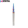 #option_48422-K 5.4 Deg Tapered Angle Ball Tip x 1.5mm Dia x 0.75mm Radius x 26mm x 6mm Shank x 76mm Long x 4 Flute