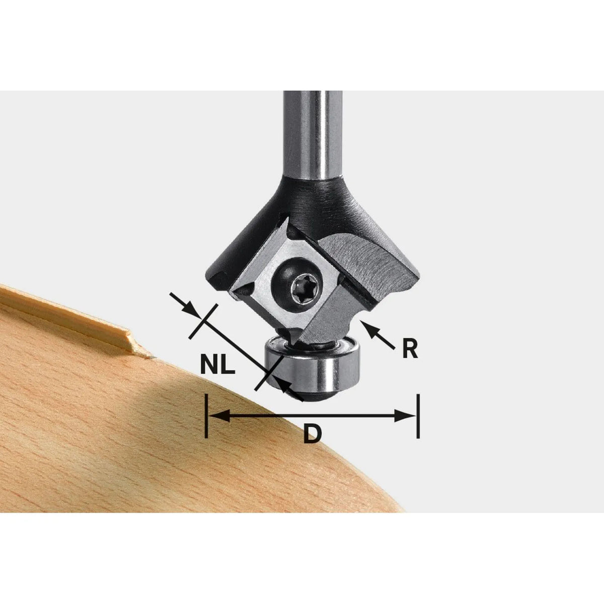 Festool Radius Router Bit S8 HW R1 D28 KL12,7 MFK