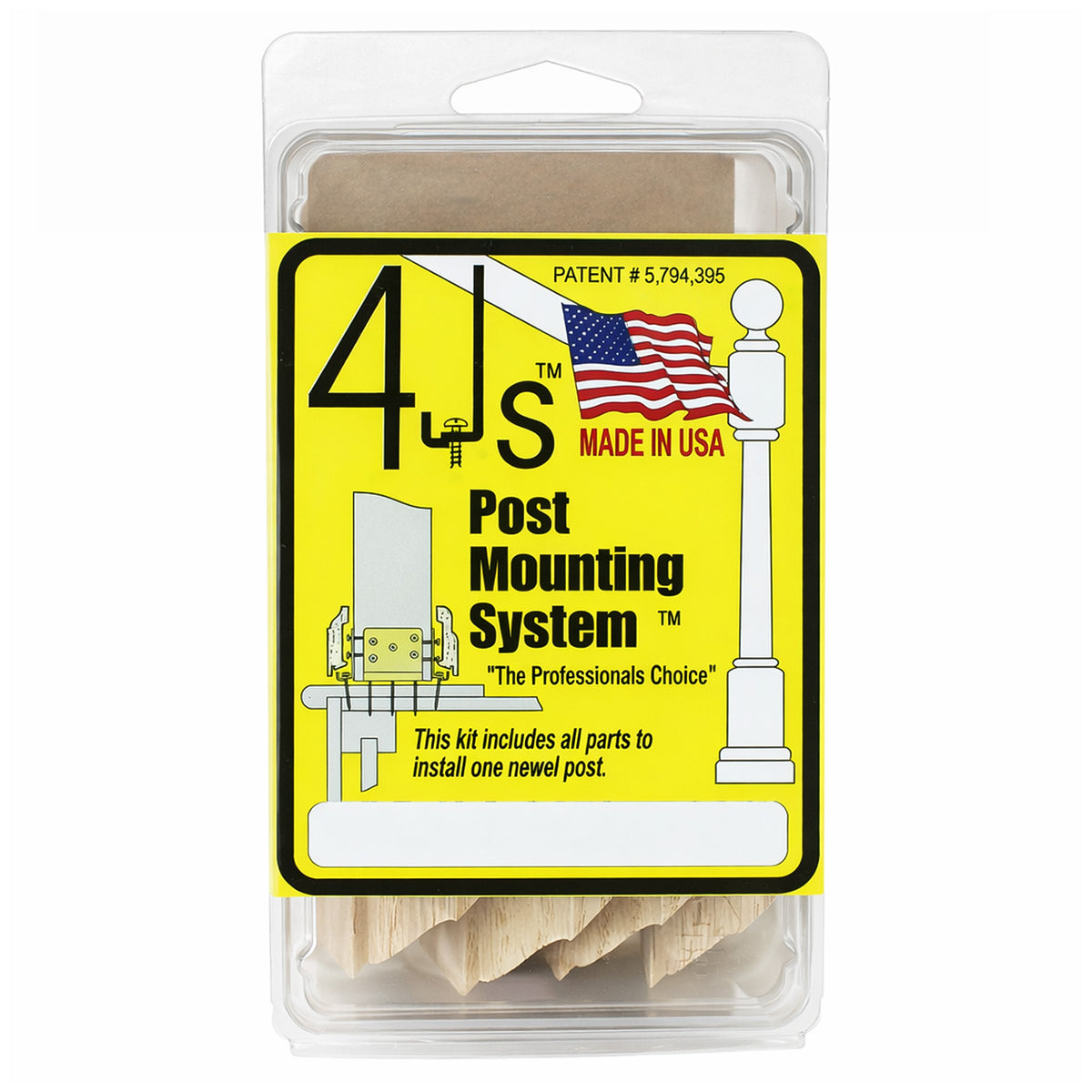 4Js Newel Post Mounting System