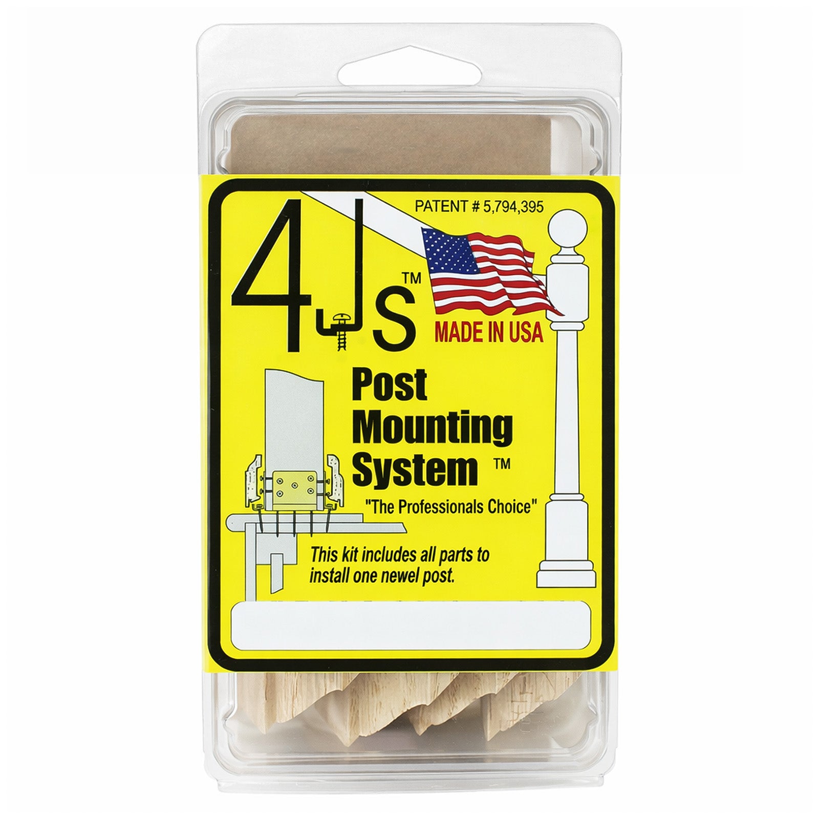 4Js Newel Post Mounting System