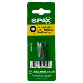 SPAX T-40 1" Bit