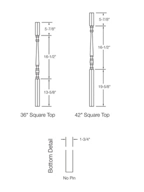 Hampton 5005 Baluster