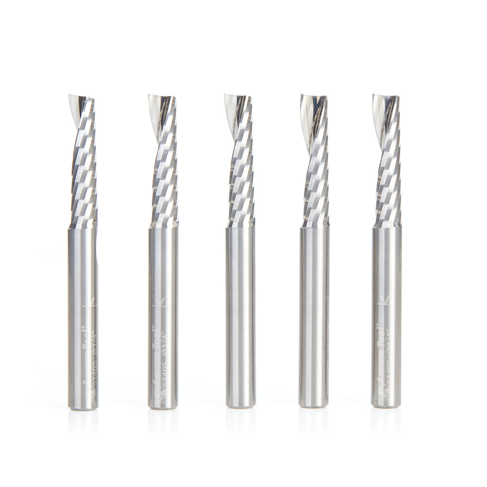 Amana Tool Solid Carbide Spiral 'O' Flute Plastic Cutting Router Bits