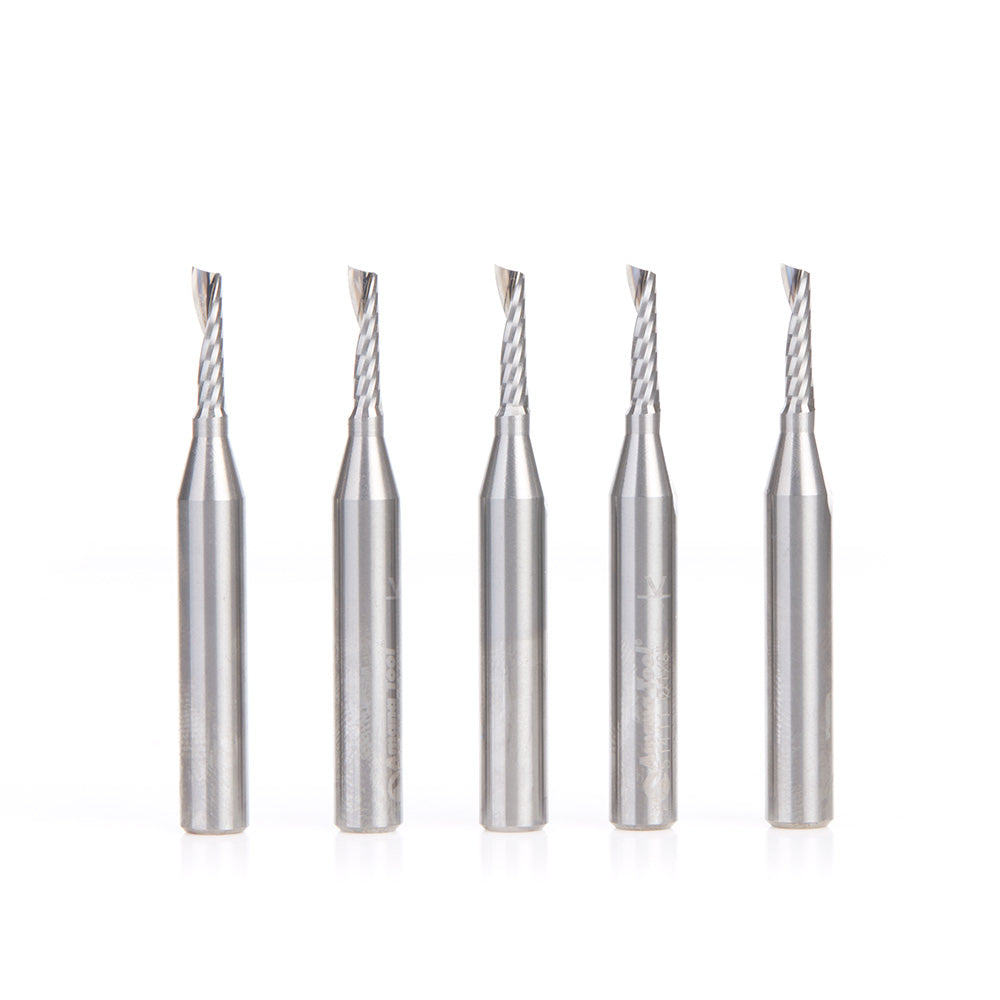 Amana Tool Solid Carbide Spiral 'O' Flute Plastic Cutting Router Bits