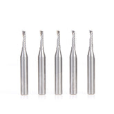 #option_51411-5 5-Pack Single Flute, 1/8 Dia x 1/2 x 1/4 Shank x 2 Inch Long Up-Cut