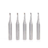 #option_51411-5 5-Pack Single Flute, 1/8 Dia x 1/2 x 1/4 Shank x 2 Inch Long Up-Cut