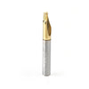 #option_51452 - 1/4 Dia x 1/4 x 1/4 Shank Single Flute Up-Cut (Up Shear) Solid Carbide ZrN Coated