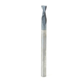 #option_51463 - 2-Flute x 3/16 Dia x 3/8 x 3/16 Shank x 2-1/2 Inch Long Up-Cut Router Bit / 45º Corner Chamfer