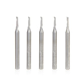#option_51470-5 5-Pack - 'O' Single Flute, 1/16 Dia x 1/4 x 1/8 Shank x 1-1/2 Inch Long Up-Cut