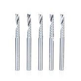 #option_51481-5 5-Pack - 'O' Single Flute, 1/4 Dia x 1-1/4 x 1/4 Shank x 3 Inch Long Up-Cut
