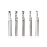 #option_51504-5 5 Pack Flute, 1/4 Dia x 3/4 x 1/4 Inch Shank Down-Cut