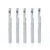 #option_51507-5 5-Pack Single Flute, 1/4 Dia x 1-1/4 Inch x 1/4 Shank x 3 Inch Long Down-Cut