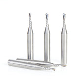 #option_51511-5 5 Pack Single Flute, 1/8 Dia x 1/2 x 1/4 Shank x 2 Inch Long Down-Cut