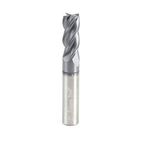 Amana Tool Solid Carbide CNC Variable Helix Square Bottom Router Bits / End Mills for Steel & Stainless Steel