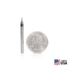 #option_51601 - 4-Flute x 1/32 Dia x 5/64 x 1/8 Shank x 1-1/2 Inch Long Up-Cut Router Bit / 45º Corner Chamfer