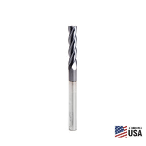 Amana Tool Solid Carbide Spiral CNC Router Bits / End Mills for Steel & Stainless Steel