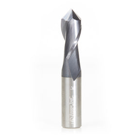 Amana Tool High Performance CNC Solid Carbide 90 Degree 'V' Spiral Drills / End Mills / Router Bits for Steel & Stainless Steel