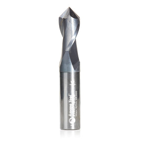 Amana Tool High Performance CNC Solid Carbide 90 Degree 'V' Spiral Drills / End Mills / Router Bits for Steel & Stainless Steel