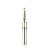 #option_51876-Z - Up-Cut, Aluminum Cutting 1/16 R x 1/8 Dia x 1/2 x 1/4 Shank ZrN Coated