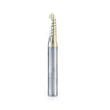 #option_51878-Z - Up-Cut, Aluminum Cutting 3/32 R x 3/16 Dia x 1/2 x 1/4 Shank ZrN Coated