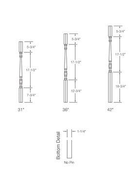 Hampton 5205 Baluster