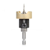 #option_55150 - 82 Deg w Tapered Drill & Adj. Depth Stop w No-Thrust BB 3/8 Dia x 3/32 Drill Dia x 1/4 Inch Quick Release Hex Shank