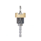 #option_55338 - 82 Deg w Adj. Depth Stop w No-Thrust BB, Hybrid for Festool® CENTROTEC® System 1/2 Dia x 3/16 Drill Dia x 1/4 Inch Quick Release Hex Shank