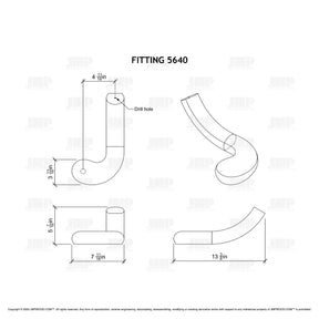Fitting 5640 - Turnout Large (Left Hand)