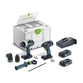 Festool Impact Driver and Drill Set TID 18 HPC I-Set TPC 18/4