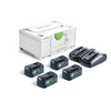Festool Energy Set SYS 18V 4xHP5/TCL6DUO