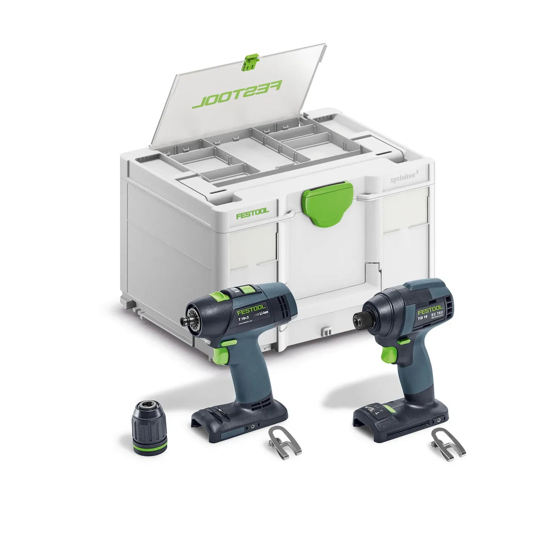 Festool Impact Driver and Drill Set TID 18 Basic-Set T18