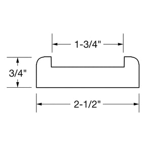 Shoe Rail 6001SR With Fillet (1-3/4" Plow)