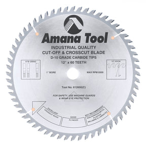 Amana Tool Plywood / Solid Wood / Chipboard Cutting Cut-Off and Crosscut Saw Blades