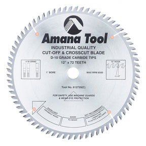 Amana Tool Plywood / Solid Wood / Chipboard Cutting Cut-Off and Crosscut Saw Blades