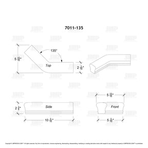 Fitting 11-135 - Level Quarter Turn 135º