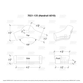 Fitting 21-135 - Quarter Turn with Cap 135º