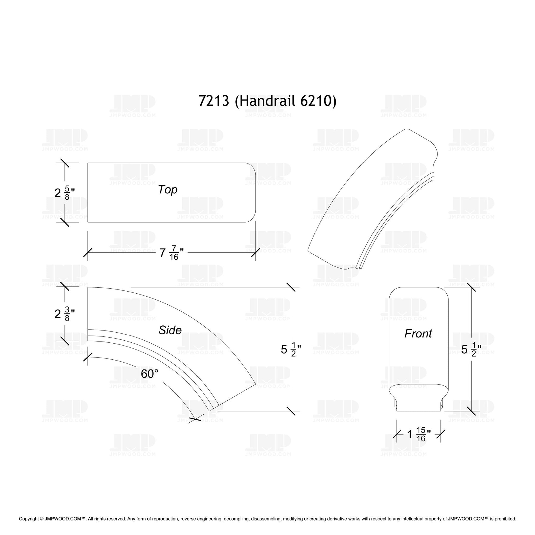 Fitting 13 - Over Easing 60º
