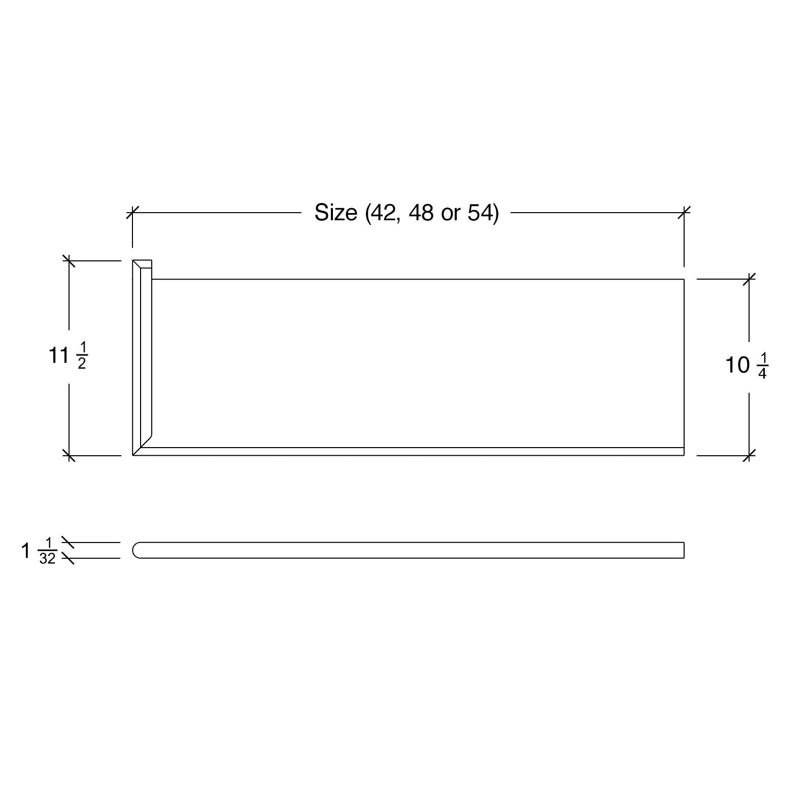 Tread 8070MTR-LH - Return Tread Left Hand Miter