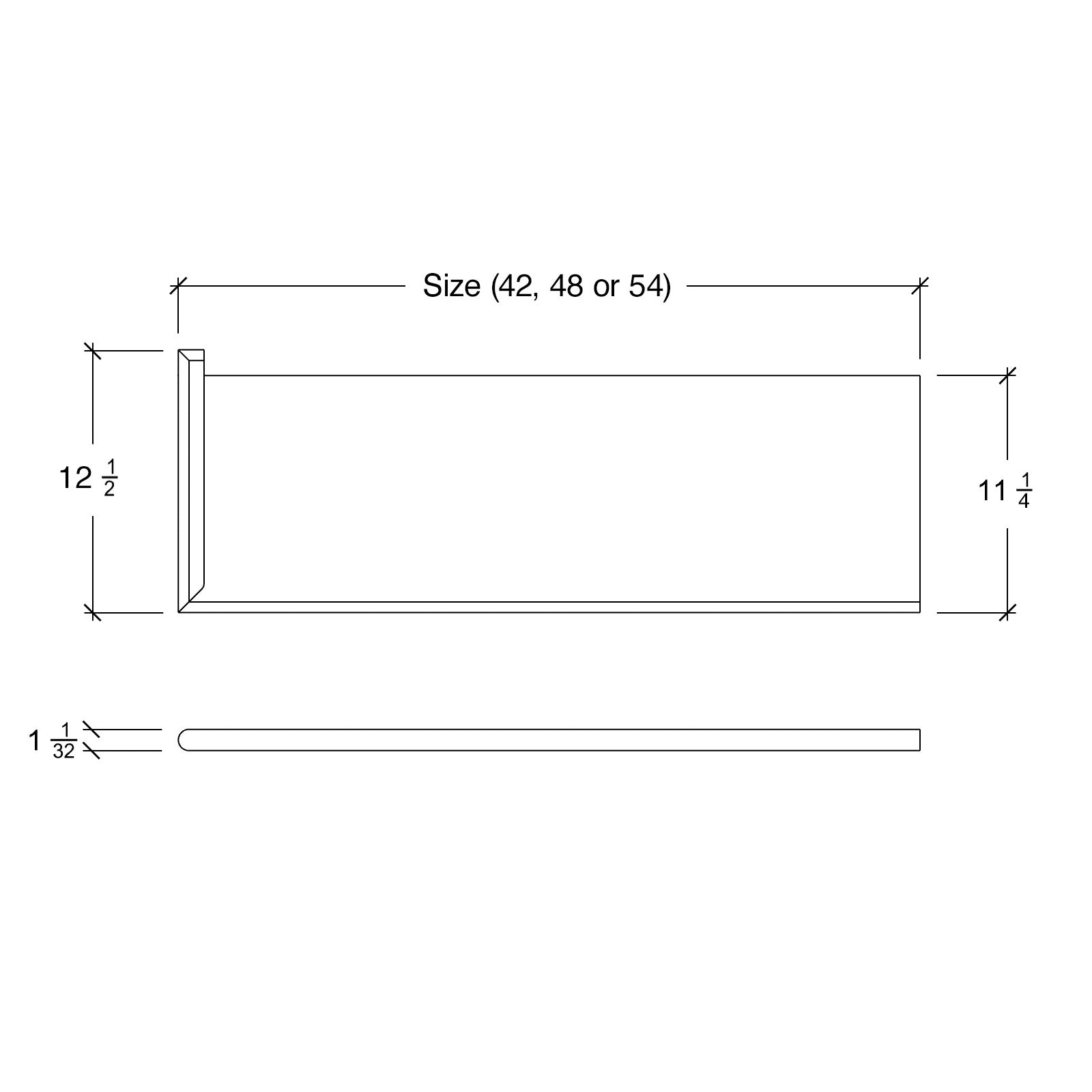 Tread 8070MTR-LH - Return Tread Left Hand Miter