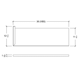 Tread 8070SQ-MTR-LH - Square Nosing Return Tread Left Hand Miter