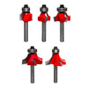 #Option_89-102 - 5 Piece Round Over/Beading Bit Set (1/4" Shank)