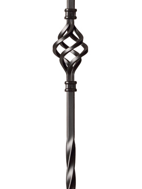 Iron Baluster 9003 - 1/2" Square - Single Basket