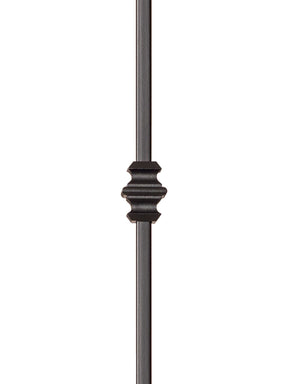 Iron Baluster 9006 - 1/2" Square - Single Knuckle