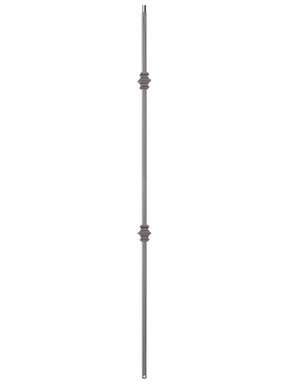 Iron Baluster 9007 - 1/2" Square - Double Knuckle