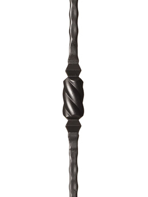 Iron Baluster 9045 - 9/16" Hammered Face - Single Knob