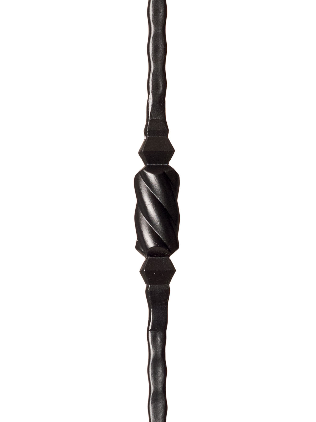 Iron Baluster 9046 - 9/16" Hammered Face - Double Knob