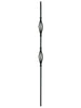 Iron Baluster 9082 - 1/2" Square - Double Basket Slimline